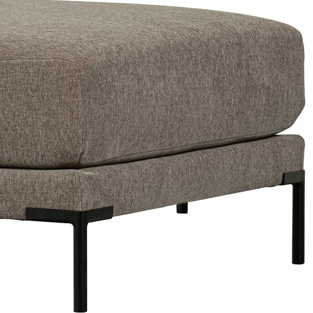 Wohnen Hocker<Wohnzimmer Polsterhocker in Taupe - Birte