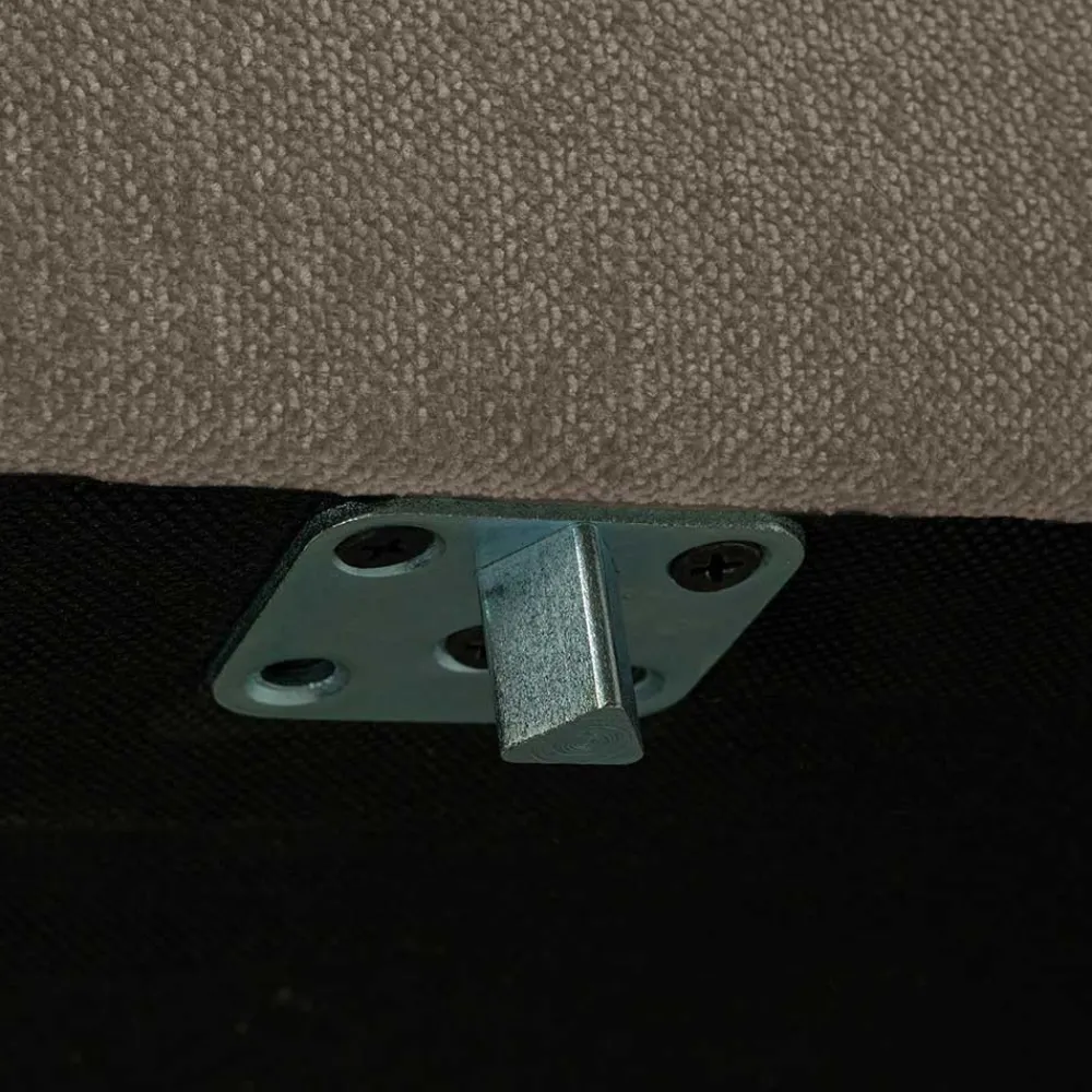 Wohnen Hocker<Wohnzimmer Polsterhocker in Taupe - Birte