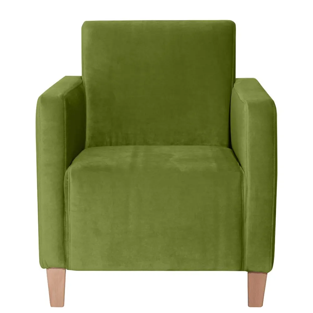 Wohnen Sessel<Wohnzimmer Polstersessel in Oliv Grün - Younger