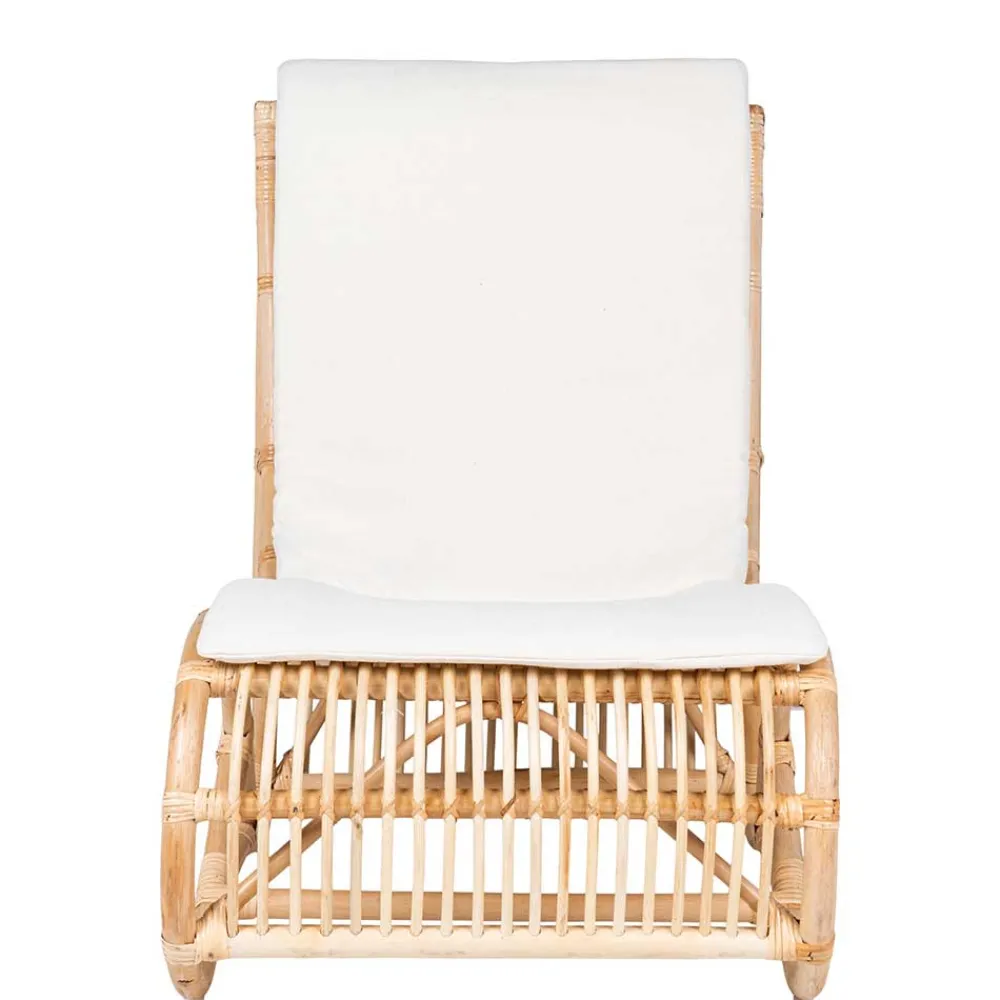 Wohnen Sessel<Wohnzimmer Rattan Loungestuhl in Natur - Abramas
