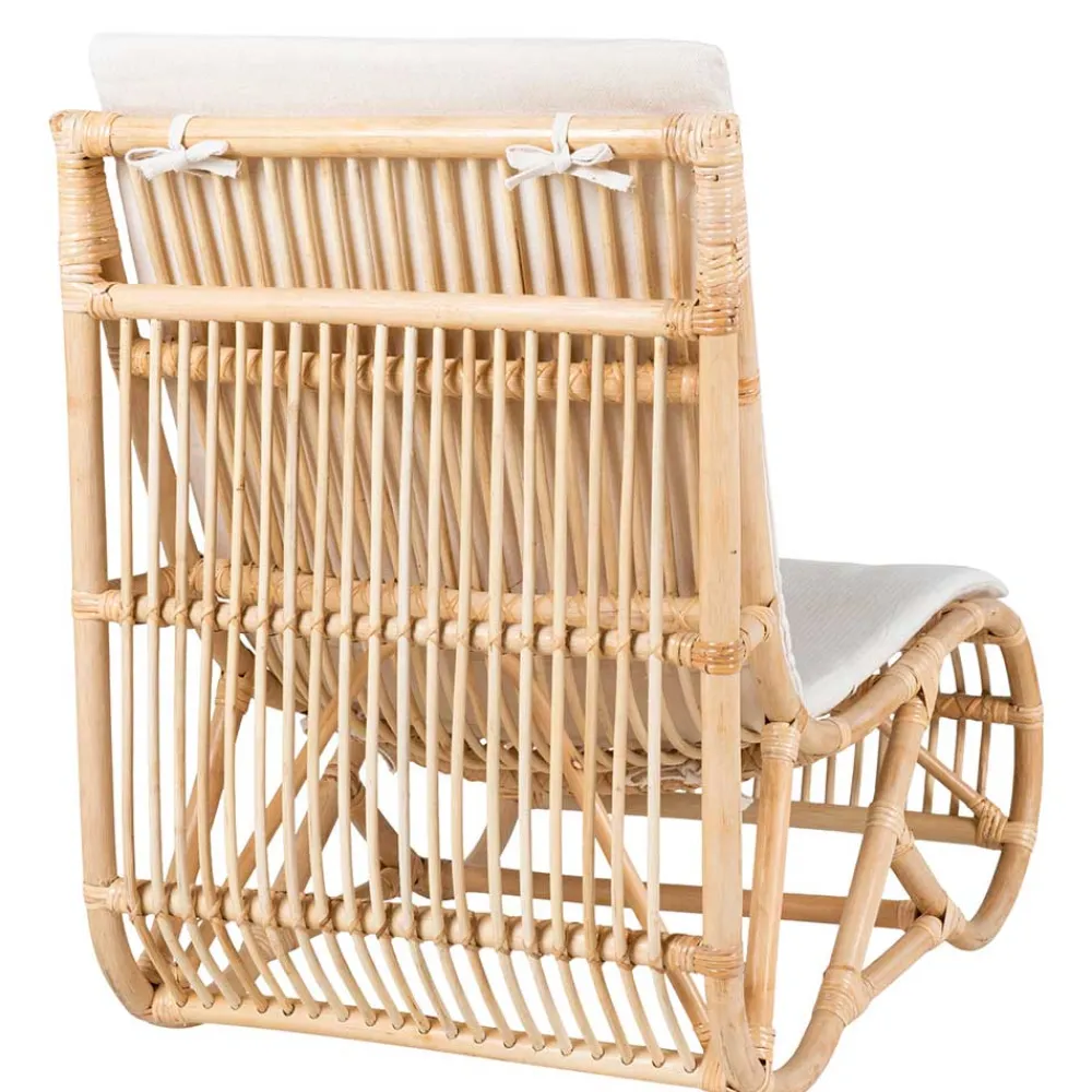 Wohnen Sessel<Wohnzimmer Rattan Loungestuhl in Natur - Abramas