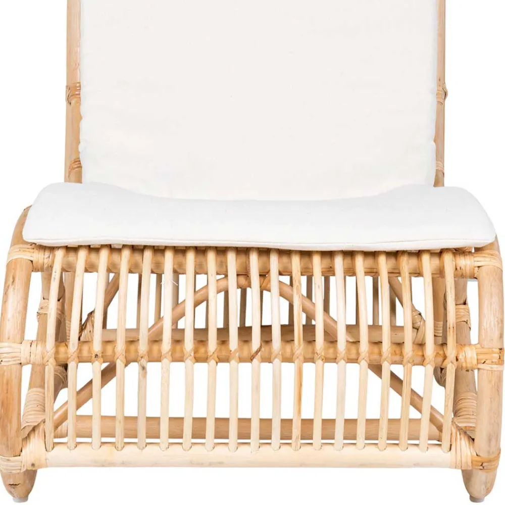 Wohnen Sessel<Wohnzimmer Rattan Loungestuhl in Natur - Abramas