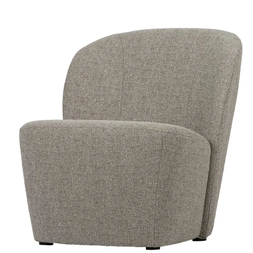 Wohnen Sessel<Wohnzimmer Retro Sessel in Beigegrau - Kastrona