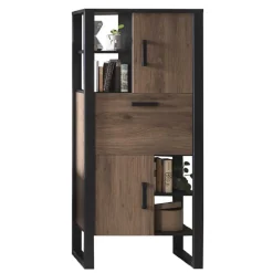 Wohnen Vitrinen<Wohnzimmer Schrank in Nussbaum Optik - Dudleys I
