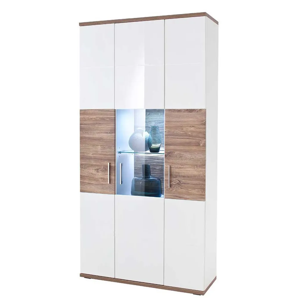 Wohnen Schränke<Wohnzimmer Schrank in Weiß Glanz - Icadro