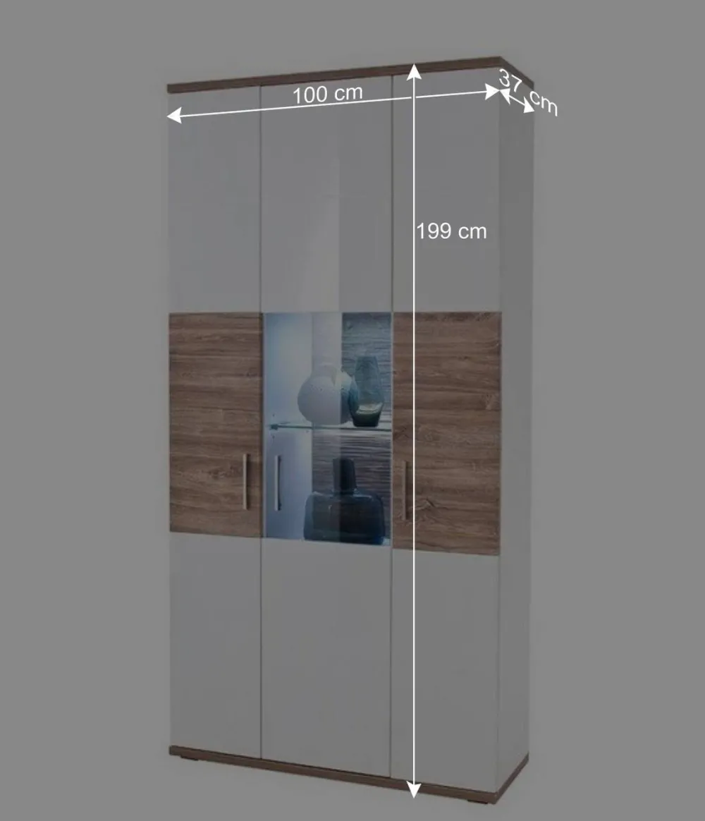 Wohnen Schränke<Wohnzimmer Schrank in Weiß Glanz - Icadro