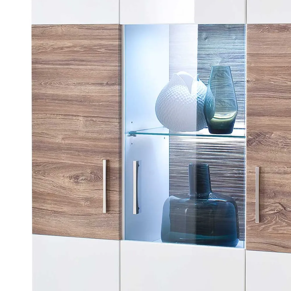 Wohnen Schränke<Wohnzimmer Schrank in Weiß Glanz - Icadro