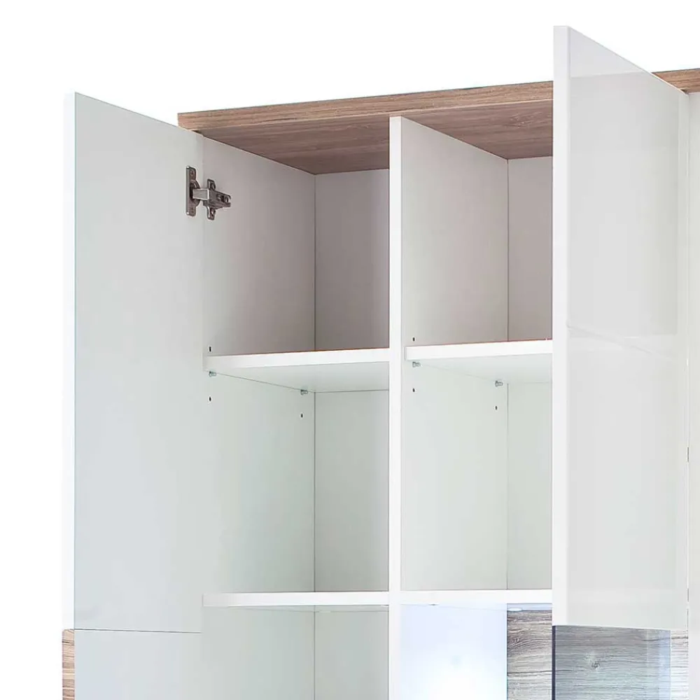 Wohnen Schränke<Wohnzimmer Schrank in Weiß Glanz - Icadro
