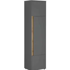 Wohnen Wohnwände<Wohnzimmer Schrank Kombi in Anthrazit - Ahilav (sechsteilig)