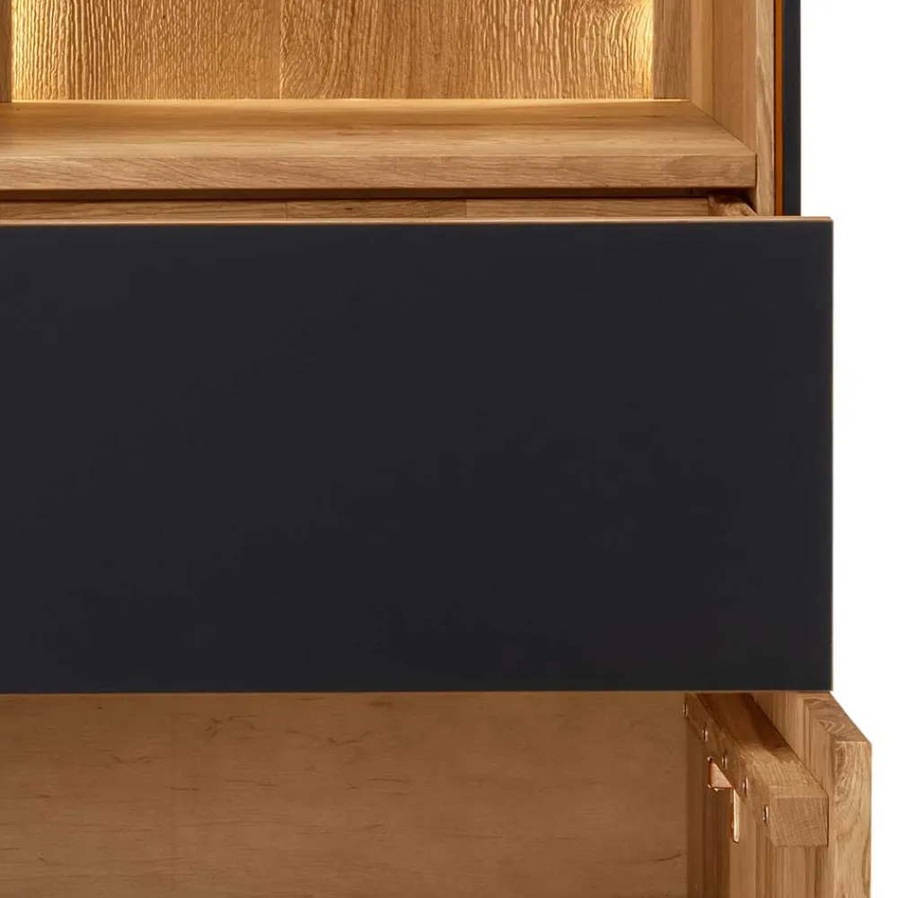Wohnen Vitrinen<Wohnzimmer Schrank mit Beleuchtung LED - Viligrana