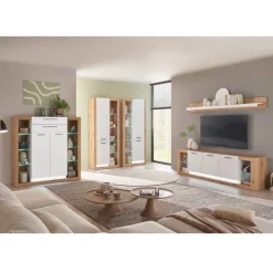 Wohnen Vitrinen<Wohnzimmer Schrank mit fünf offenen Fächern - Adejano