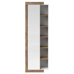 Wohnen Vitrinen|Schränke<Wohnzimmer Schrank mit Tür & sechs Fächern - Milvara