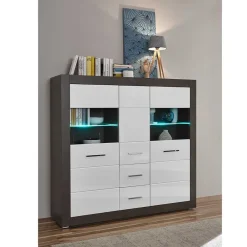 Wohnen Wohnwände<Wohnzimmer Schrank Set modern - Istensa I (zweiteilig)