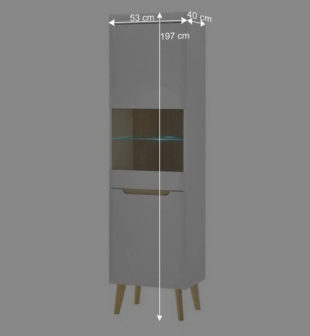 Wohnen Wohnwände<Wohnzimmer Schrankset im Skandi Design - Ginko (vierteilig)