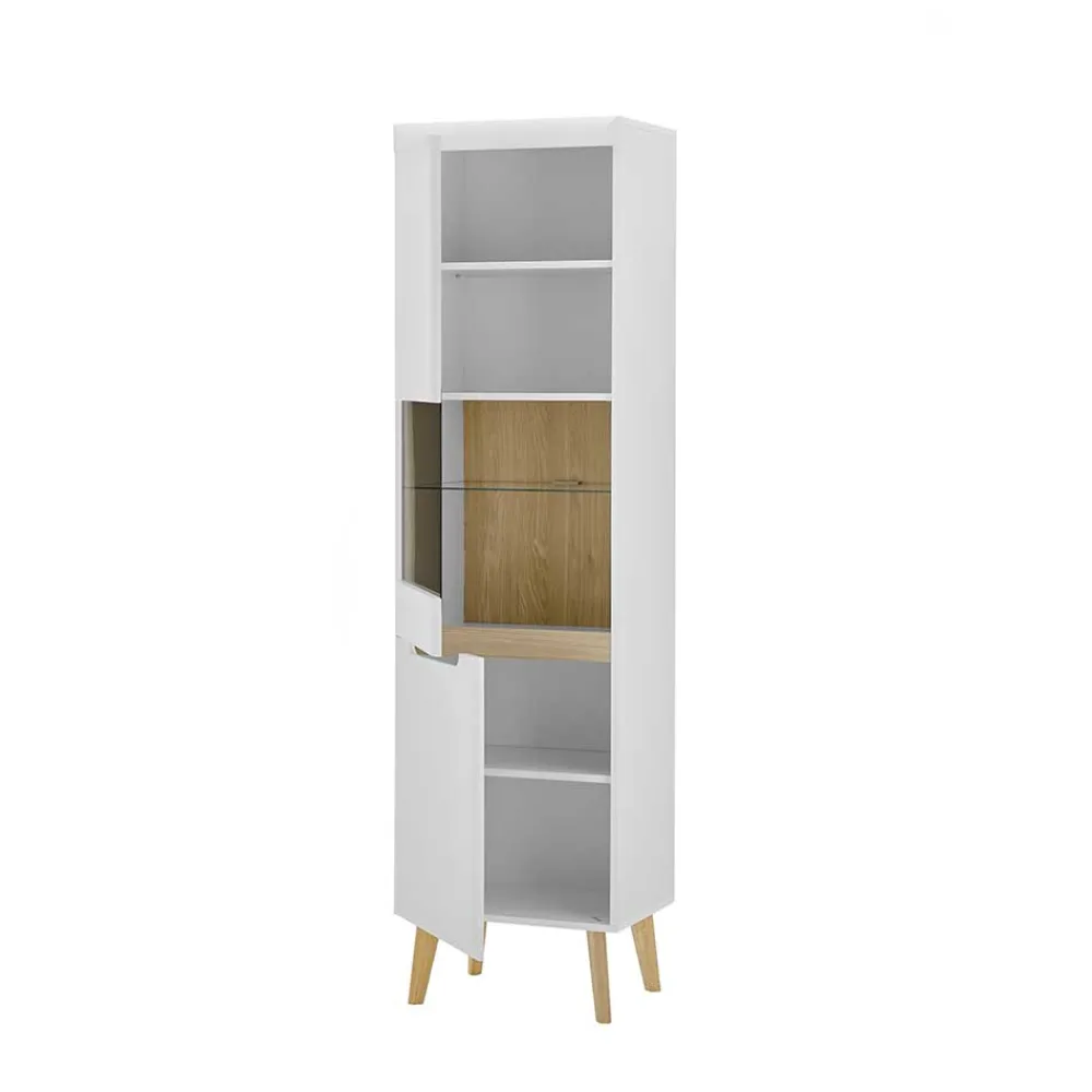 Wohnen Wohnwände<Wohnzimmer Schrankset im Skandi Design - Ginko (vierteilig)