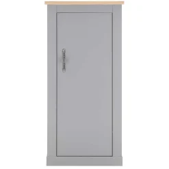 Wohnen Wohnwände<Wohnzimmer Schränke & Regal in Lichtgrau - Buleta (vierteilig)