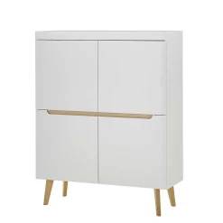 Wohnen Wohnwände<Wohnzimmer Schränke und Wandboard Set - Ginko (vierteilig)