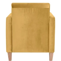 Wohnen Sessel<Wohnzimmer Sessel in Gelb und Buche - Salm