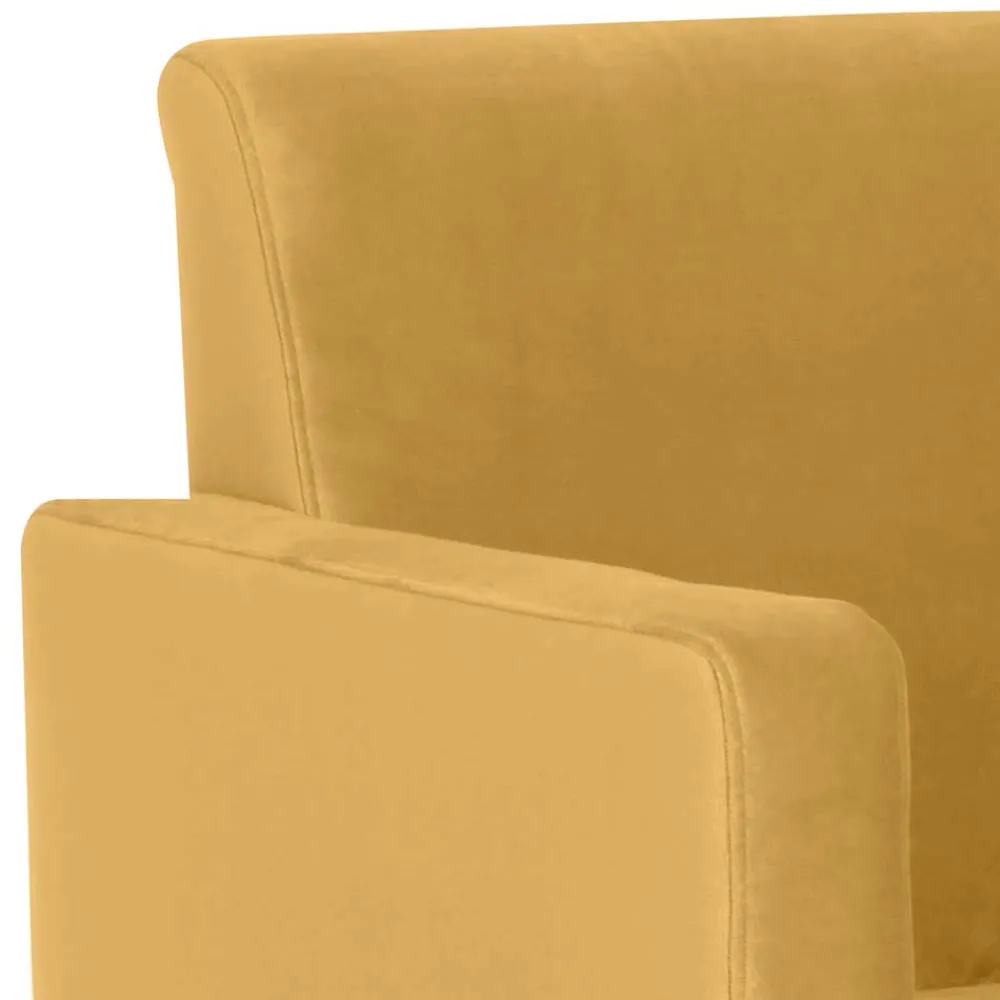 Wohnen Sessel<Wohnzimmer Sessel in Gelb und Buche - Salm