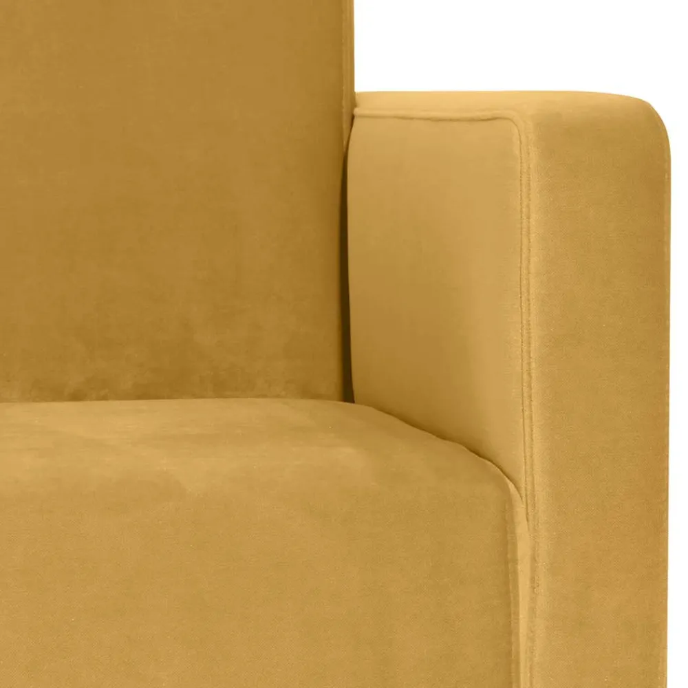 Wohnen Sessel<Wohnzimmer Sessel in Gelb und Buche - Salm