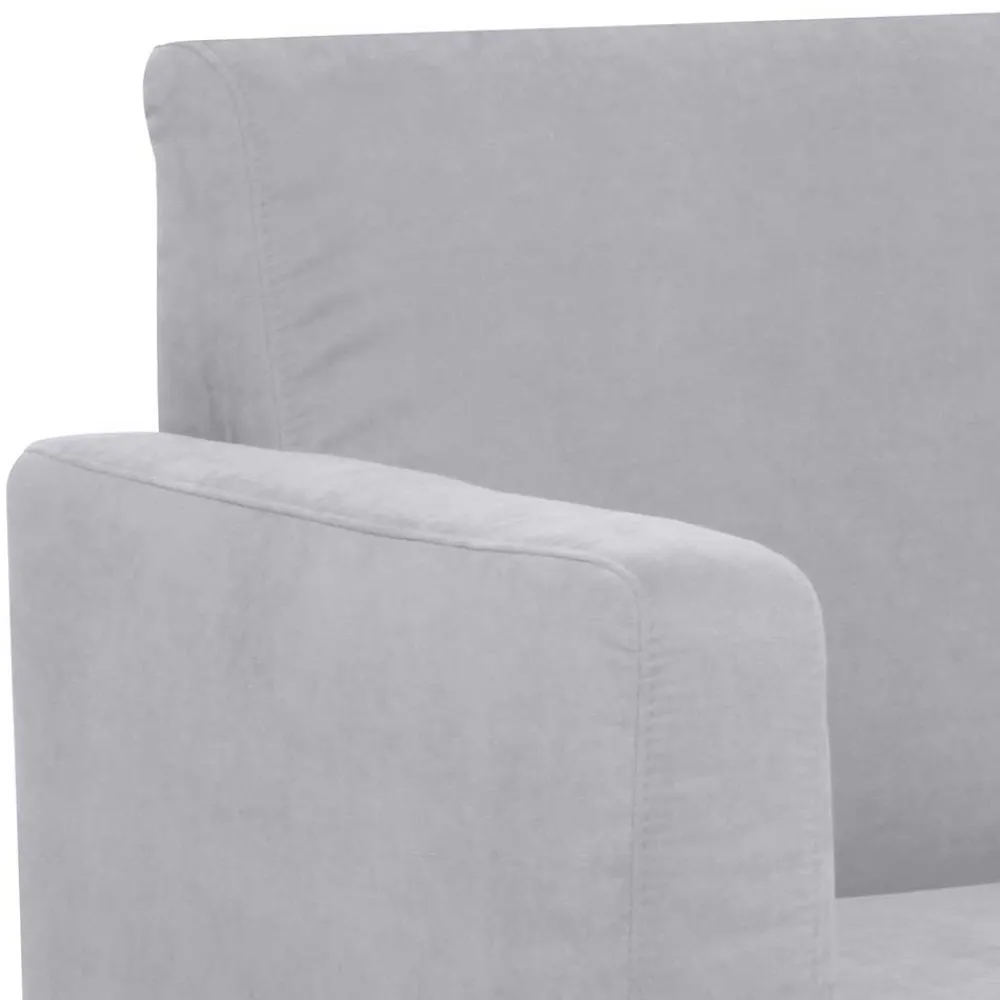 Wohnen Sessel<Wohnzimmer Sessel in Silbergrau und Buche - Terasus