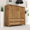 Wohnen Sideboards|Kommoden<Wohnzimmer Sideboard Nadalia aus Wildeiche Massivholz