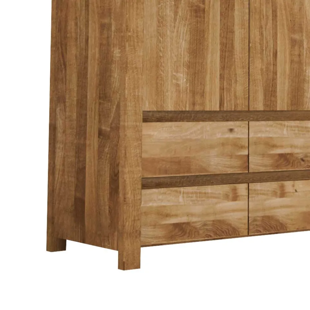 Wohnen Sideboards|Kommoden<Wohnzimmer Sideboard Nadalia aus Wildeiche Massivholz