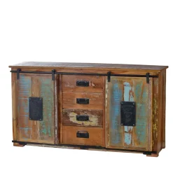 Wohnen Sideboards<Wohnzimmer Sideboard Vayamos in Braun Bunt