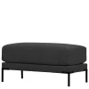 Wohnen Hocker<Wohnzimmer Sitzhocker in Dunkelgrau - Marietta
