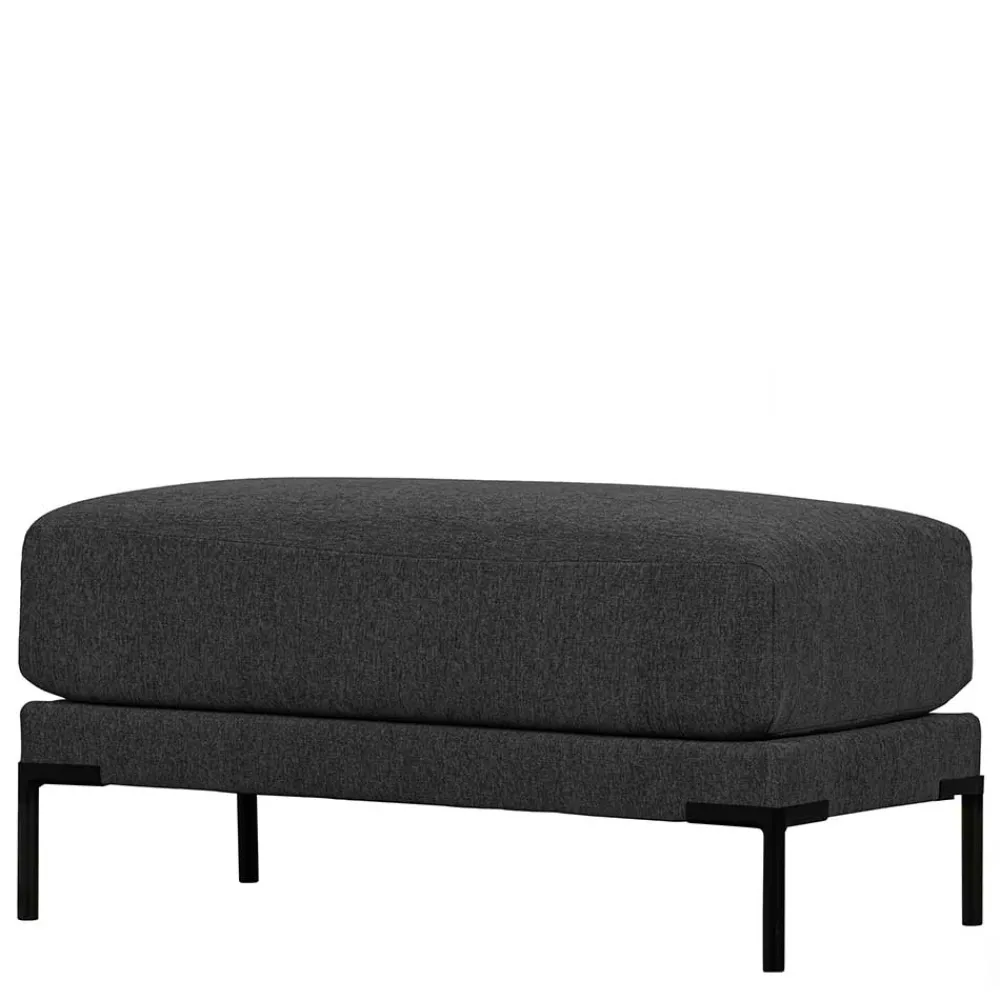 Wohnen Hocker<Wohnzimmer Sitzhocker in Dunkelgrau - Marietta