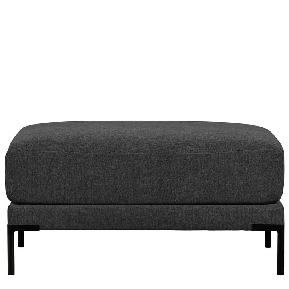 Wohnen Hocker<Wohnzimmer Sitzhocker in Dunkelgrau - Marietta