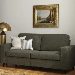 Wohnen Sofas<Wohnzimmer Sofa in Grau Stoffbezug - Alicia