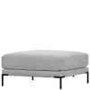 Wohnen Hocker<Wohnzimmer Stoffhocker in Hellgrau - Horedion