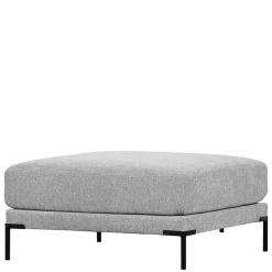Wohnen Hocker<Wohnzimmer Stoffhocker in Hellgrau - Horedion