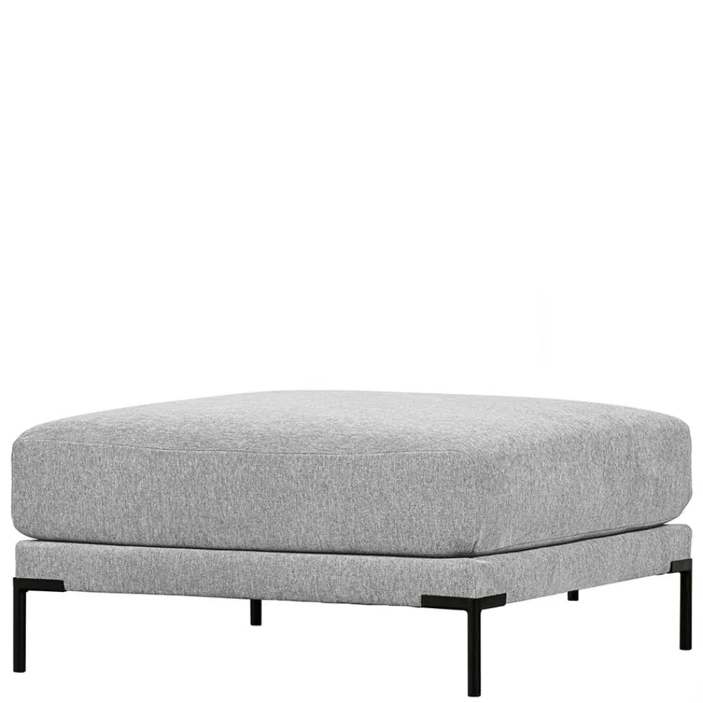 Wohnen Hocker<Wohnzimmer Stoffhocker in Hellgrau - Horedion