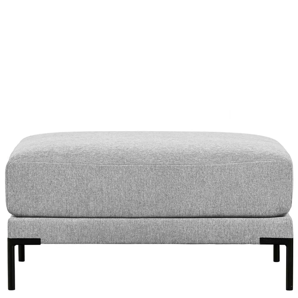 Wohnen Hocker<Wohnzimmer Stoffhocker in Hellgrau - Horedion
