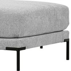 Wohnen Hocker<Wohnzimmer Stoffhocker in Hellgrau - Horedion