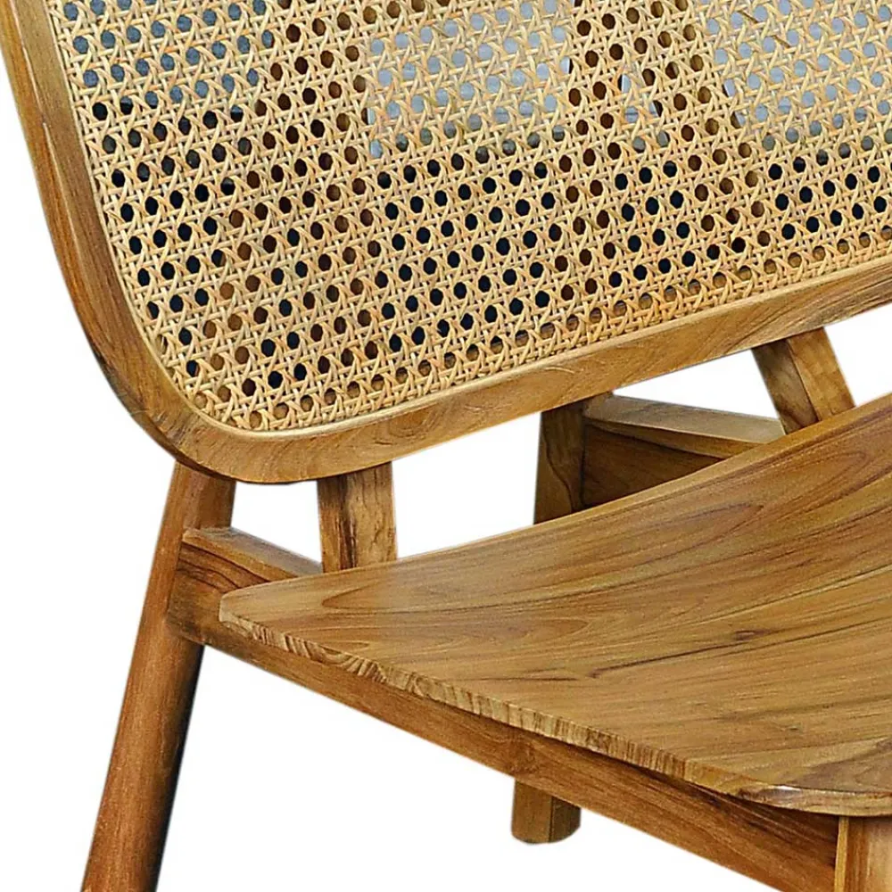 Wohnen Sessel<Wohnzimmer Stuhl aus Teak Massivholz - Vivienno