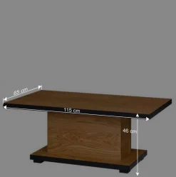 Wohnen Tische<Wohnzimmer Säulentisch in Eiche - Sennya