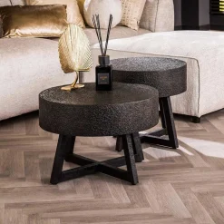 Wohnen Tische<Wohnzimmer Tisch in Schwarzbraun - Myranga