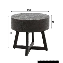 Wohnen Tische<Wohnzimmer Tisch in Schwarzbraun - Myranga