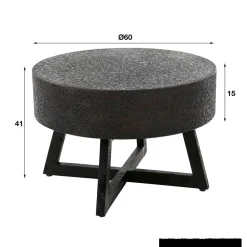 Wohnen Tische<Wohnzimmer Tisch in Schwarzbraun - Myranga