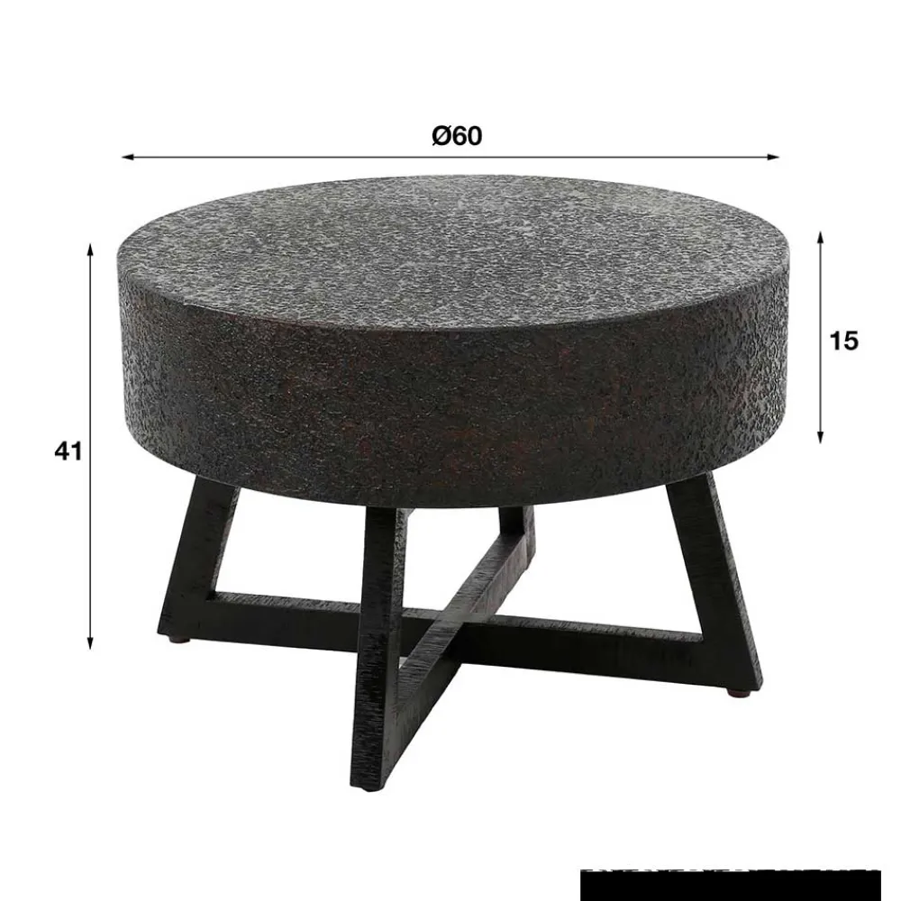 Wohnen Tische<Wohnzimmer Tisch in Schwarzbraun - Myranga