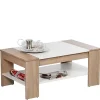 Wohnen Tische<Wohnzimmer Tisch in Weiß & Sonoma-Eiche - Dranico