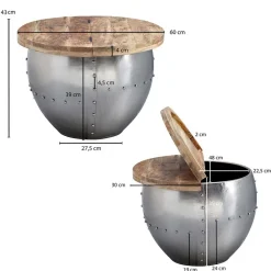 Wohnen Tische<Wohnzimmer Truhentisch im Industrial Design - Annimo