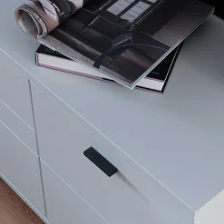 Wohnen Wohnwände<Wohnzimmer TV Anbauwand 270 cm breit - Apulco (dreiteilig)
