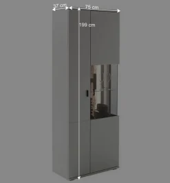 Wohnen Wohnwände<Wohnzimmer TV Anbauwand 270 cm breit - Apulco (dreiteilig)