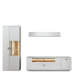 Wohnen Wohnwände<Wohnzimmer TV Anbauwand 270 cm breit - Apulco (dreiteilig)
