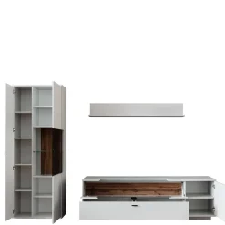 Wohnen Wohnwände<Wohnzimmer TV Anbauwand 270 cm breit - Apulco (dreiteilig)