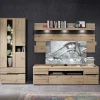 Wohnen Wohnwände<Wohnzimmer TV Anbauwand in Wildeiche - Kuetra (dreiteilig)